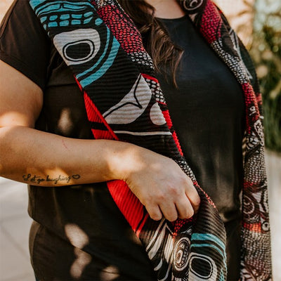 Sustaining Our Future Scarf - Kwiaahwah Jones | Native Northwest | boogie + birdie