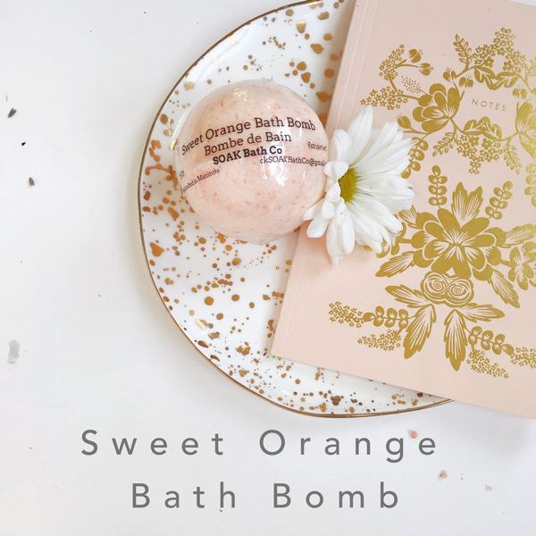Sweet Orange Bath Bomb | Soak Bath Co. | boogie + birdie