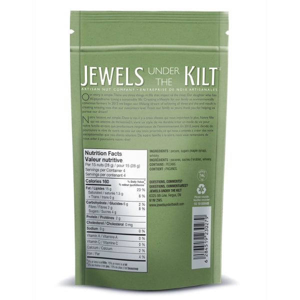 Moonshine Whisky Pecans 115g | Jewels Under the Kilt | boogie + birdie