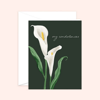 Cala Lily Sympathy Card | Almeida Illustrations | boogie + birdie