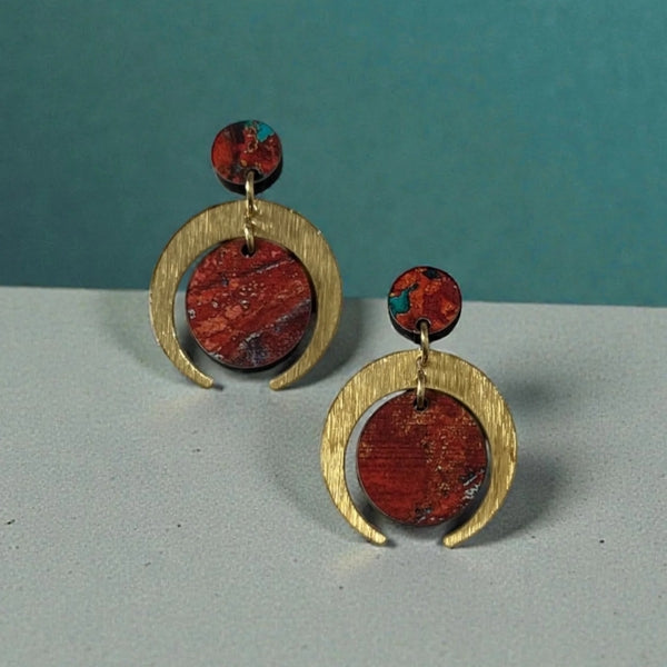 Copper Mini Cairo Drop Earrings | Ketoora | boogie + birdie