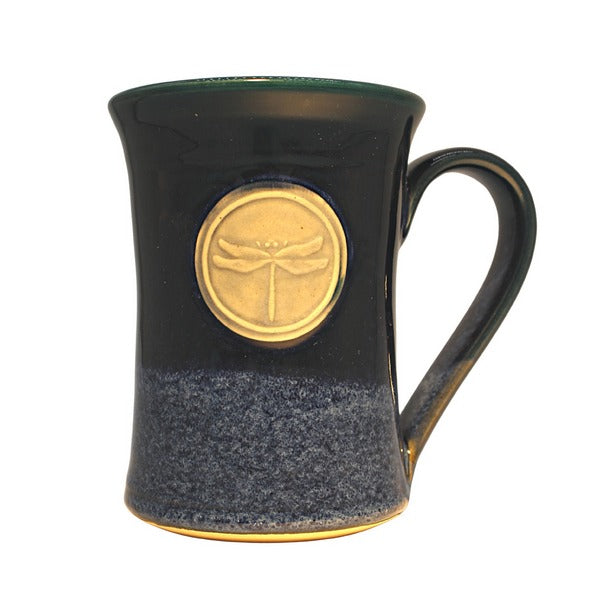 Teal Dragonfly Medallion Mug | Pavlo Pottery | boogie + birdie