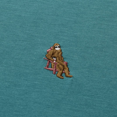 Sasquatch in Adirondack Chair Teal Men's T-Shirt (TCM5755-6099) | tentree | boogie + birdie