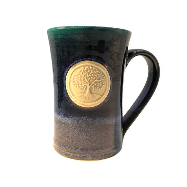 Teal Tree of Life Medallion Mug | Pavlo Pottery | boogie + birdie