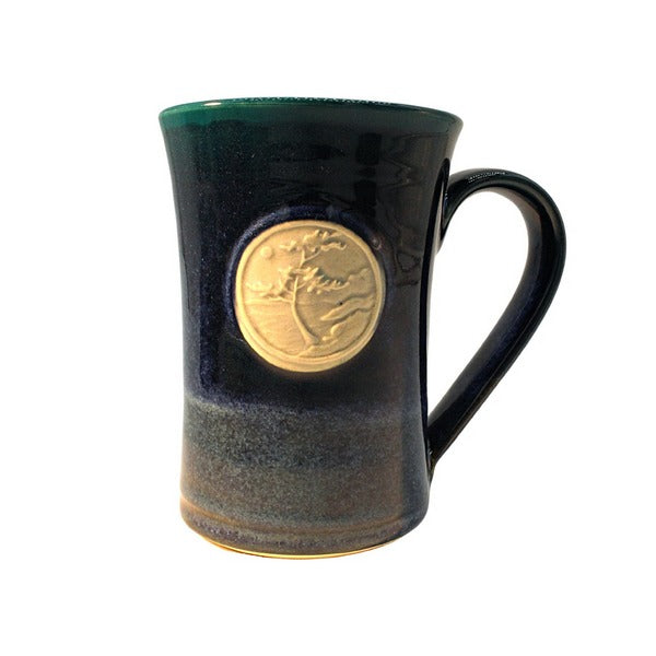 Teal Windswept Pine Medallion Mug | Pavlo Pottery | boogie + birdie