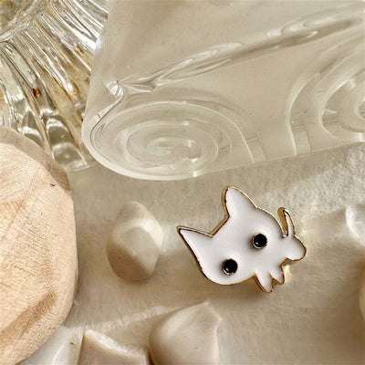 Terrance Timid Cat Enamel Pin (T23TERR) | Pika & Bear | boogie + birdie