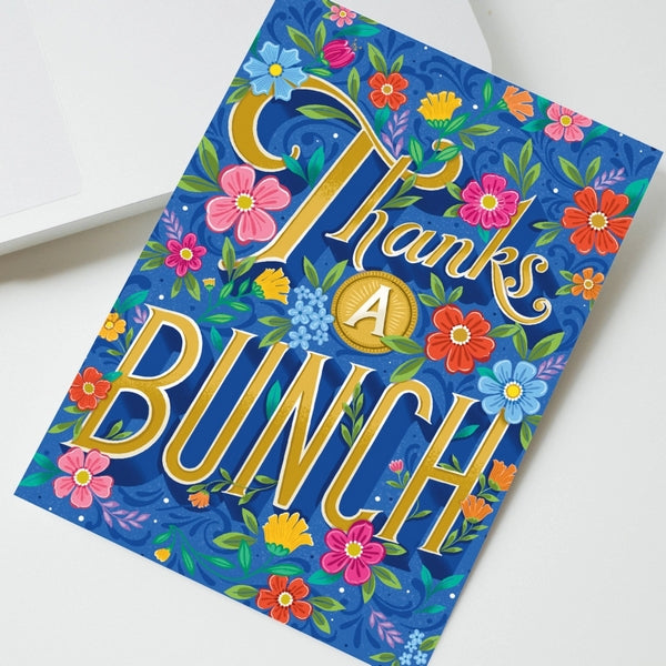 Thanks A Bunch Art Card | To & Fro Gift Co. | boogie + birdie