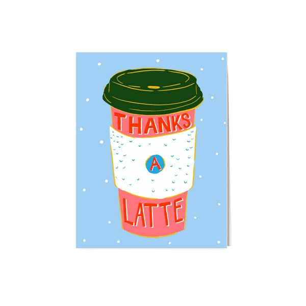 Thank You A Latte Card | Paper Protege | boogie + birdie