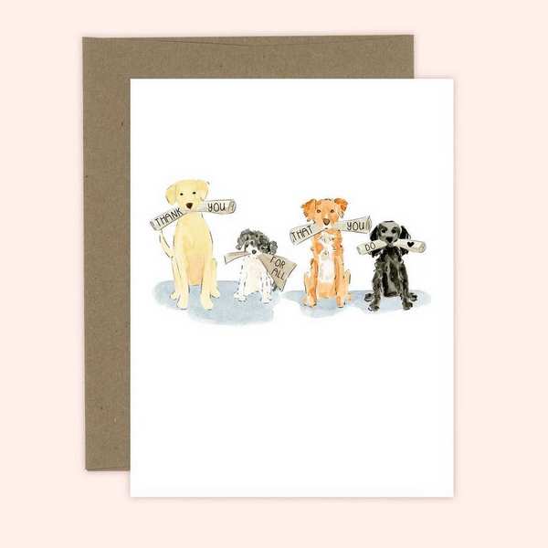 For All That You Do Thank You Card | Almeida Illustrations | boogie + birdie