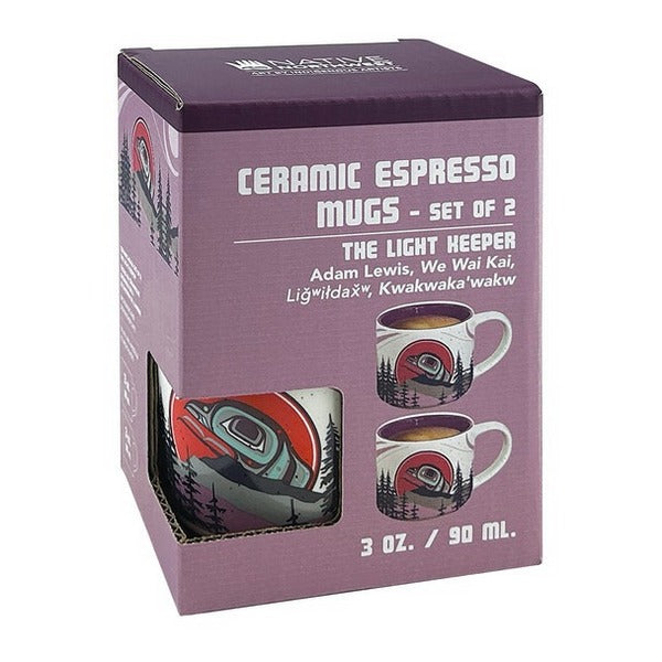 Light Keeper Espresso Mugs Set of 2 | Native Northwest | boogie + birdie