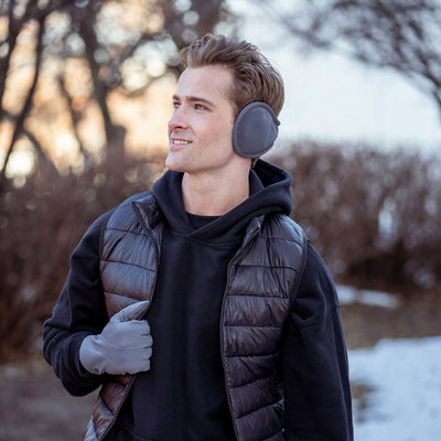 Black Thermal Earmuffs | Britt's Knits | boogie + birdie