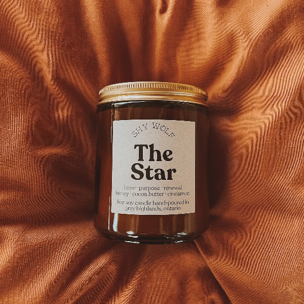 The Star Tarot Candle | Shy Wolf Candles | boogie + birdie