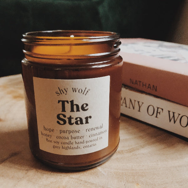 The Star Tarot Candle | Shy Wolf Candles | boogie + birdie