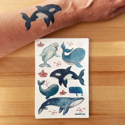 Whales Temporary Tattoos | Les Tatoués | boogie + birdie