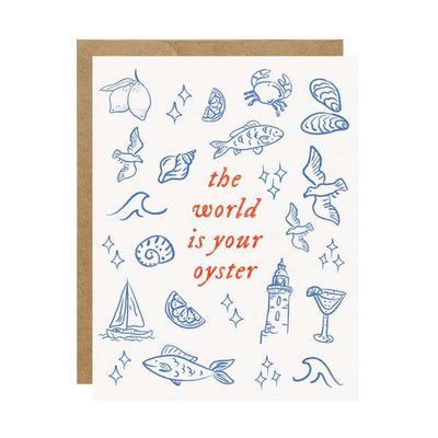 The World is your Oyster Friendship Card | Simple Whimsy | boogie + birdie