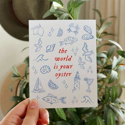 The World is your Oyster Friendship Card | Simple Whimsy | boogie + birdie