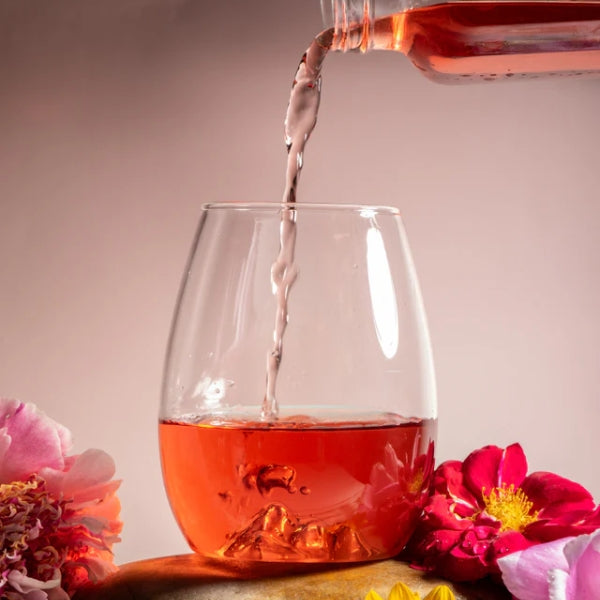 Lake Louise Three Sisters Stemless Wine Glass Set | MTNPK Glassware | boogie + birdie