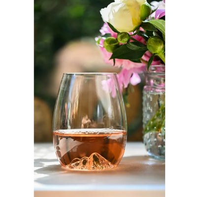 Lake Louise Three Sisters Stemless Wine Glass Set | MTNPK Glassware | boogie + birdie