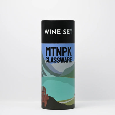 Lake Louise Three Sisters Stemless Wine Glass Set | MTNPK Glassware | boogie + birdie