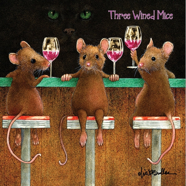 Three Wined Mice Beverage Napkins | PPD | boogie + birdie