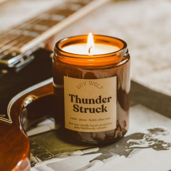 Thunder Struck Candle | Shy Wolf Candles | boogie + birdie