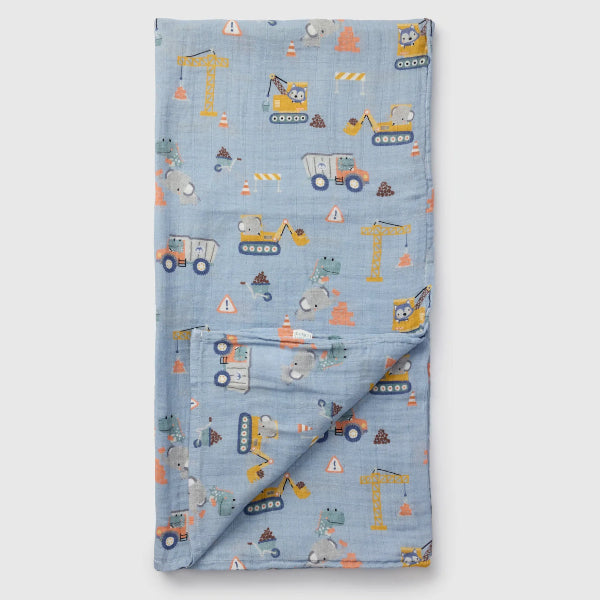 Tiny Engineers Muslin Swaddle | Loulou Lollipop | boogie + birdie