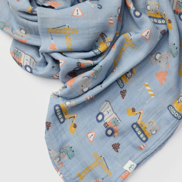 Tiny Engineers Muslin Swaddle | Loulou Lollipop | boogie + birdie