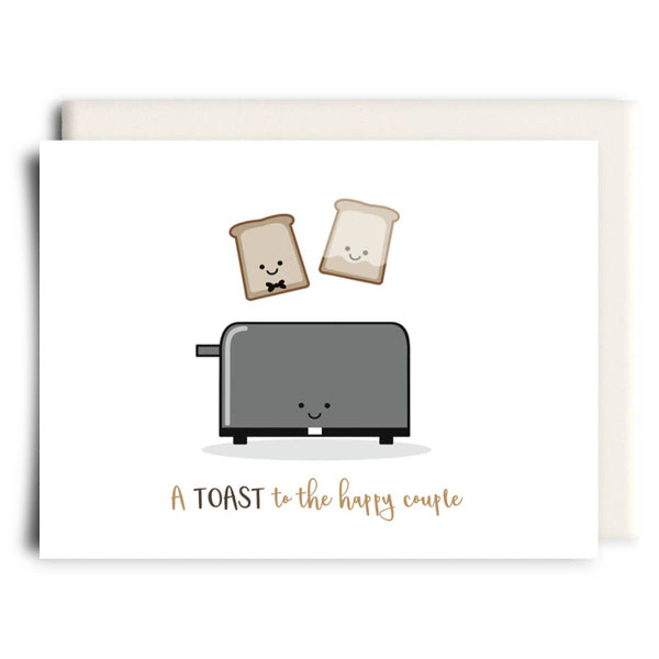 Toast to the Couple Wedding Card | Inkwell Cards | boogie + birdie