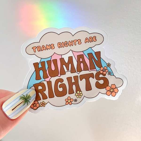 Trans Rights are Human Rights Sticker | Le Petit Lapin | boogie + birdie