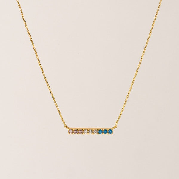 Gold Trans Riot Bar Necklace | Lover’s Tempo | boogie + birdie
