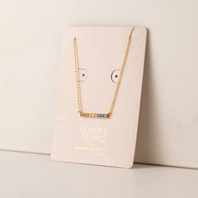 Gold Trans Riot Bar Necklace | Lover’s Tempo | boogie + birdie