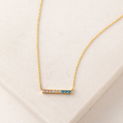 Gold Trans Riot Bar Necklace | Lover’s Tempo | boogie + birdie