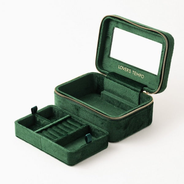 Emerald Zipped Jewellery Case | Lover's Tempo | boogie + birdie

