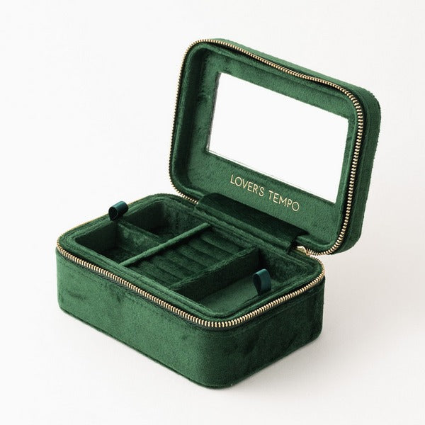 Emerald Zipped Jewellery Case | Lover's Tempo | boogie + birdie

