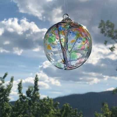 Tree of Friendship Small Glass Ornament | Kitras Glassworks | boogie + birdie