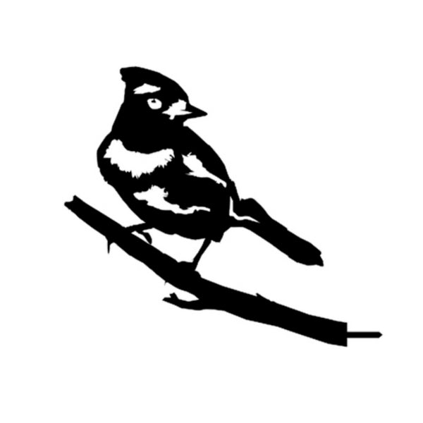 Bluejay Post and Tree Black Metal Art | Northbound Elements | boogie + birdie