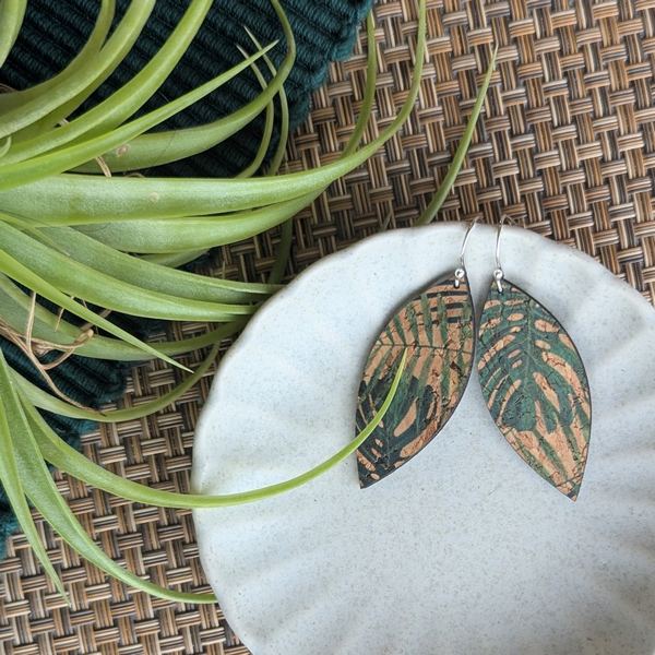 Tropical Leaf Small Leaf Earrings | Hello Lovely | boogie + birdie