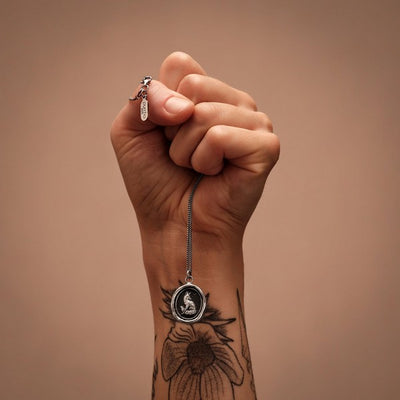 Silver Trust in Yourself Pyrrah Talisman Necklace | boogie + birdie