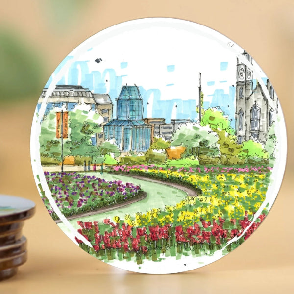 Tulip Festival Coaster | Downtown Sketcher | boogie + birdie