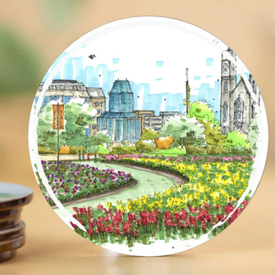 Tulip Festival Coaster | Downtown Sketcher | boogie + birdie