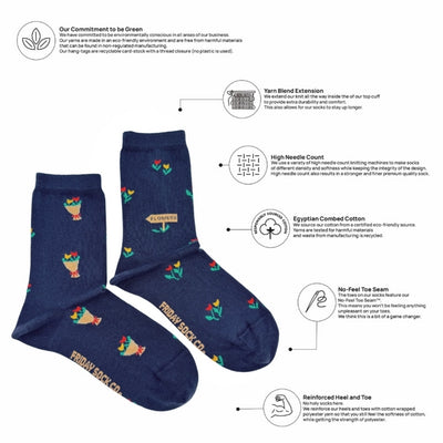 Women's Tulip Market Socks  | Friday Sock Co. | boogie + birdie