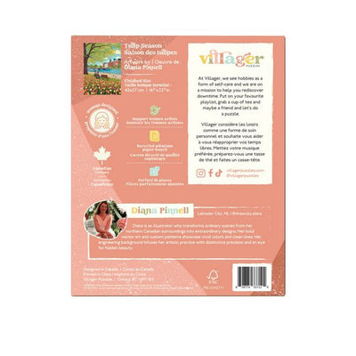 Tulip Season 500 Piece Puzzle | Villager Puzzles | boogie + birdie