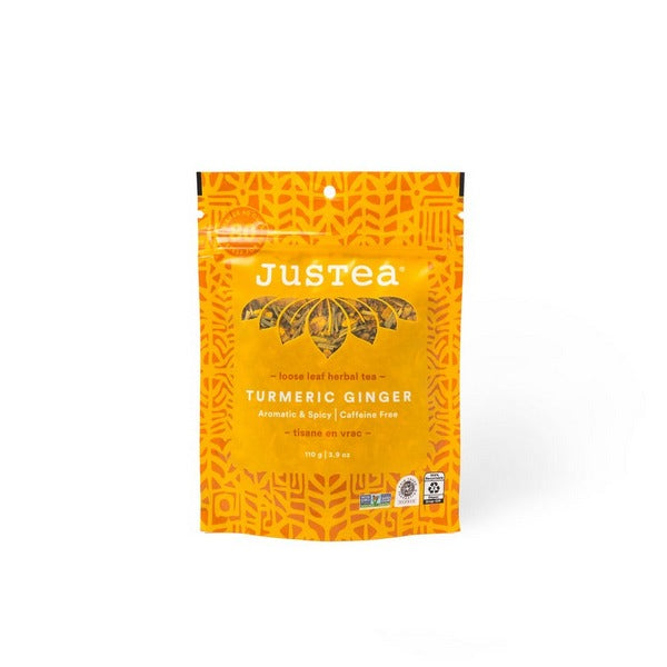 Turmeric Ginger Loose Leaf Tea Pouch | Justea | boogie + birdie

