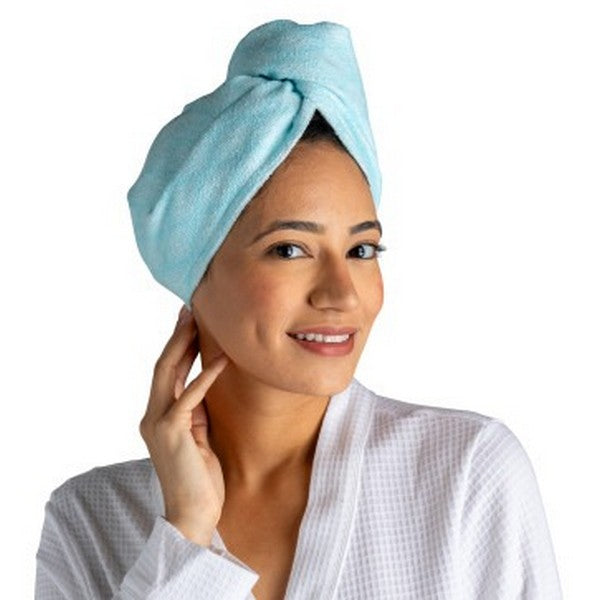 Turquoise Diamond Turbo Hair Towel | Lemon Lavender | boogie + birdie
