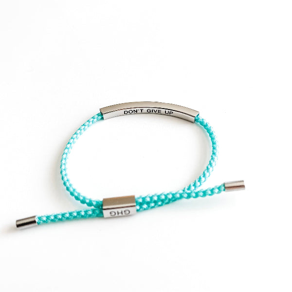 Don't Give Up Turquoise Children's Bracelet | Glass House Goods | boogie + birdie 
