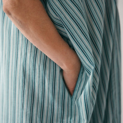 Turquoise Stripe Sol Kaftan | Pokoloko | boogie + birdie