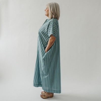 Turquoise Stripe Sol Kaftan | Pokoloko | boogie + birdie