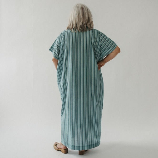 Turquoise Stripe Sol Kaftan | Pokoloko | boogie + birdie