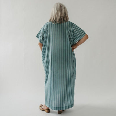 Turquoise Stripe Sol Kaftan | Pokoloko | boogie + birdie