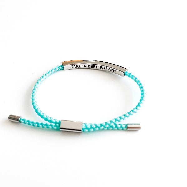 Take a Deep Breath Turquoise Children's Bracelet | Glass House Goods | boogie + birdie 